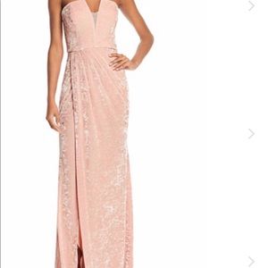 Blush dress, sleeveless. Never worn.